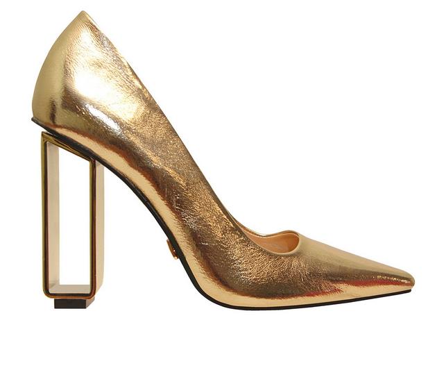 Women's Ninety Union Pandora Pumps in Gold color