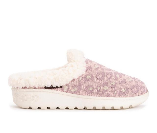 MUK LUKS Nony Flyknit Slip On Slippers in Blush color