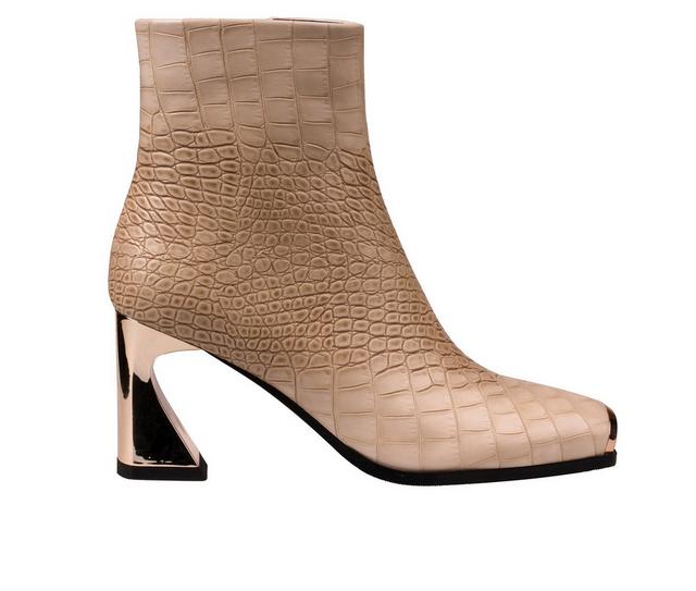 Women's Ninety Union Lima Heeled Booties in Bone color