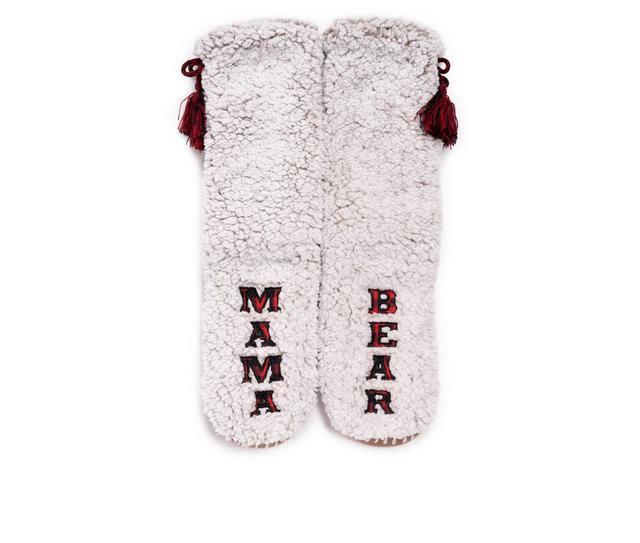 MUK LUKS Mama Slipper Sock in Light Grey color