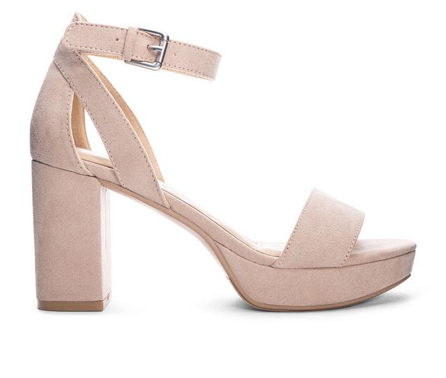 Women's CL By Laundry Go On 2 Platform Dress Sandals in Nude color