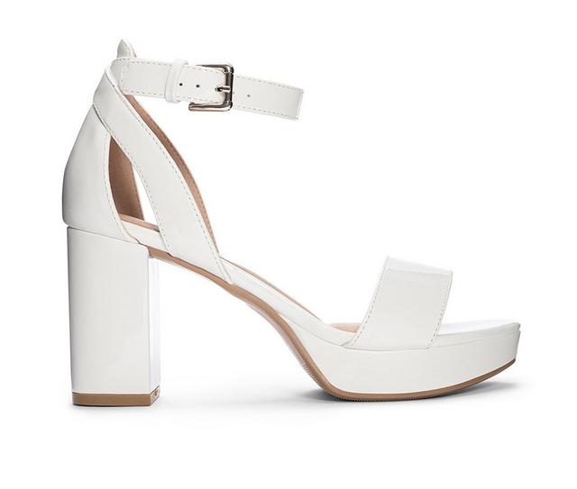 Women's CL By Laundry Go On 2 Platform Dress Sandals in White color