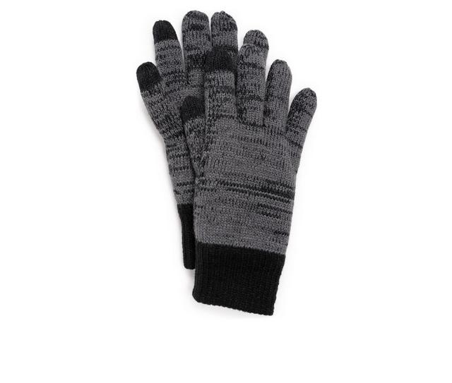 MUK LUKS Heat Retainer Glove in Pewter Ebony color