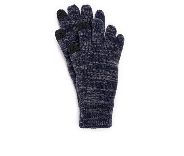 MUK LUKS Heat Retainer Glove in Navy Blue color