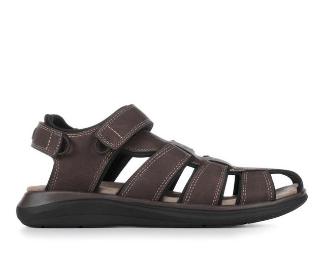 Men's Dockers Byrd Outdoor Sandals in Dark Brown color