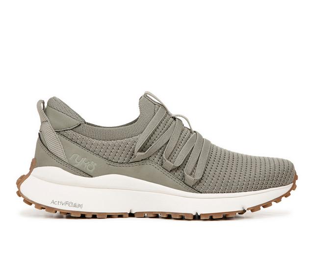 Women's Ryka Jumpstart Lace Sneakers in Vetiver Green color