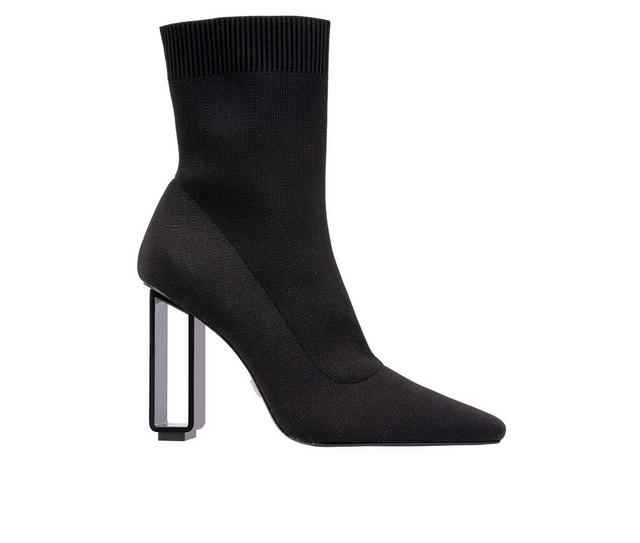 Women's Ninety Union Palace Heeled Booties in Black color