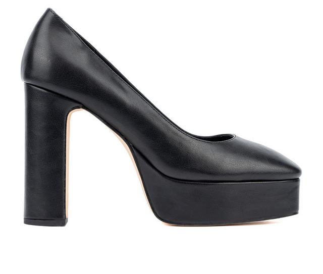 Women's New York and Company Ryla Platform Pumps in Black color