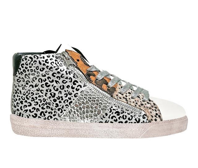 Women's Ninety Union Mia High Top Fashion Sneakers in Animal Print color