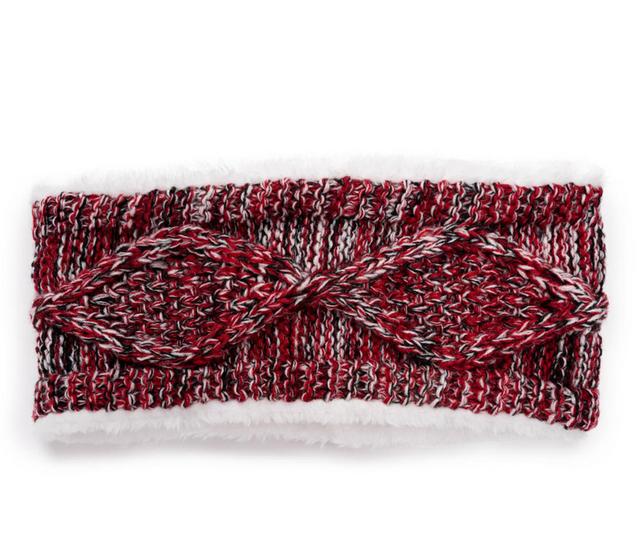MUK LUKS Cable Headband in Licorice color
