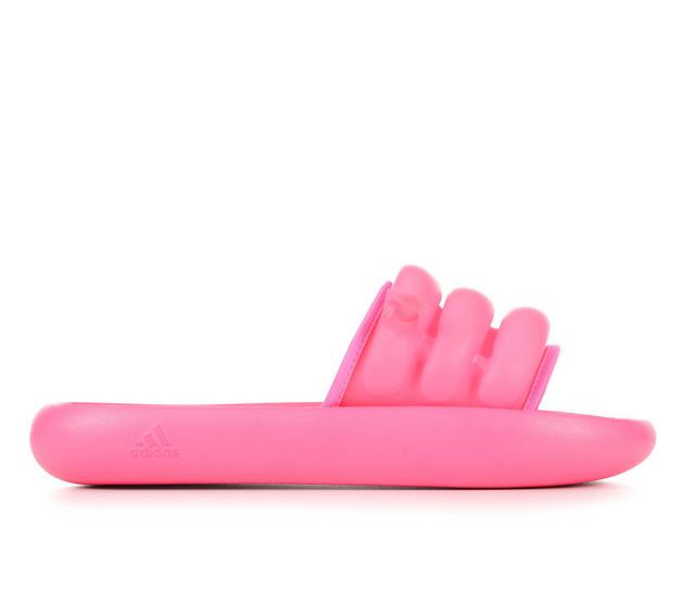 Women's Adidas Zplaash Sport Slides in Lucid Pink color