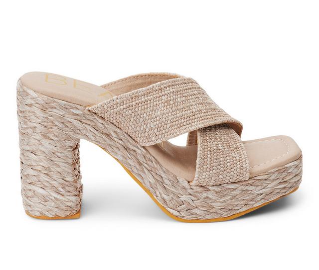 Women's Beach by Matisse Caravan Platform Dress Sandals in Taupe color
