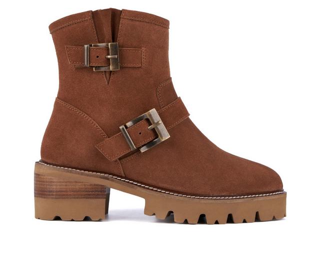 Women's Vintage Foundry Co Lorraine Booties in Tan color