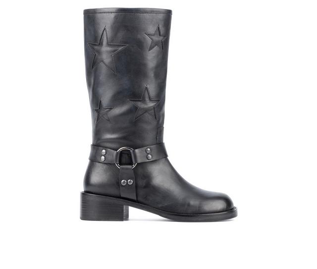 Women's Vintage Foundry Co Mathilde Mid Calf Boots in Black color