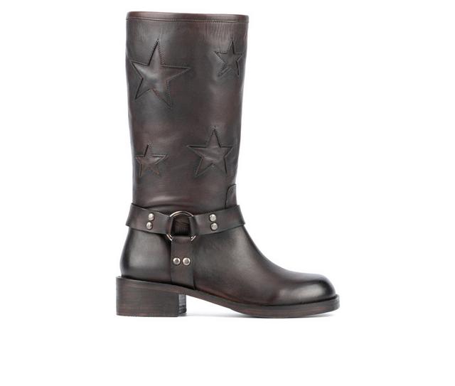 Women's Vintage Foundry Co Mathilde Mid Calf Boots in Brown color