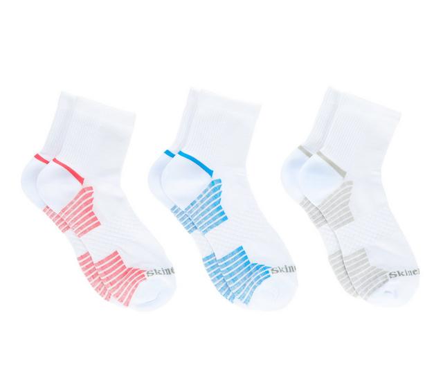 LEGALE 1/4 High Compression Socks in White color