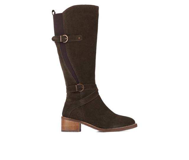 Women's Vintage Foundry Co Berenice Knee High Boots in Army Green color