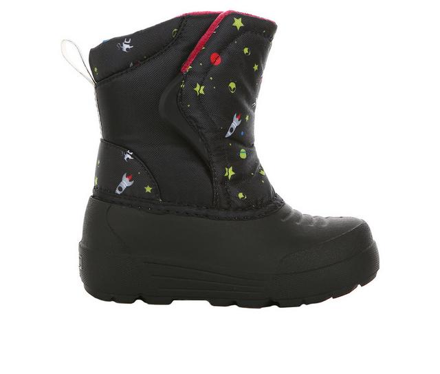 Kids' Northside Toddler Flurrie Winter Boots in Black/Red color