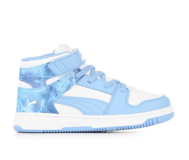 Girls' Puma Rebound Layup SL First Frost 10.5-3.5 Sneakers in Carolina Blue color