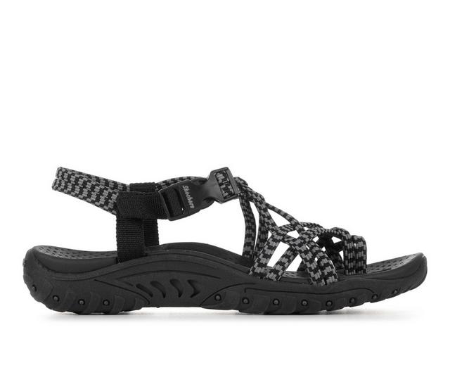 Women's Skechers Reggae Duo 163440 Sandals in Black/Grey color