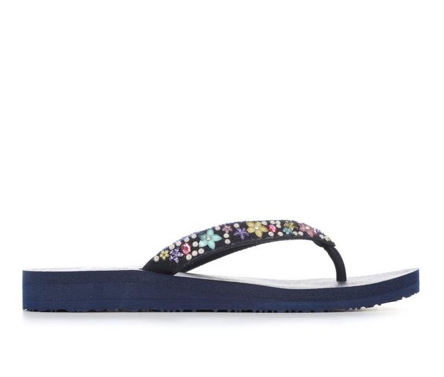 Women's Skechers Cali Dancing Daisy 119647 Flip-Flops in Navy color