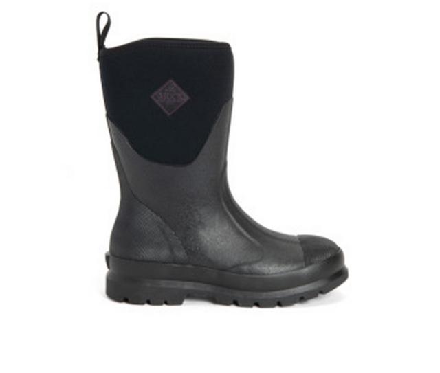 Women's Muck Boots Chore Mid Boot Rain Boots in Black color