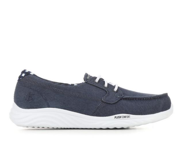 Women's Skechers Go On The Go Ideal 137082 Boat Shoes in Navy/White color