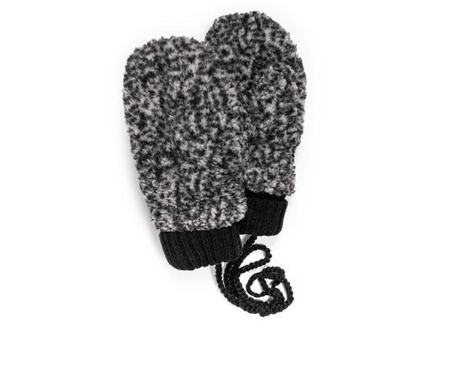 MUK LUKS Sherpa Mitten Connection in Black color