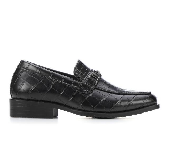 Boys' MARIO LOPEZ Eligio-B 11-7 Dress Shoes in Black Croc color