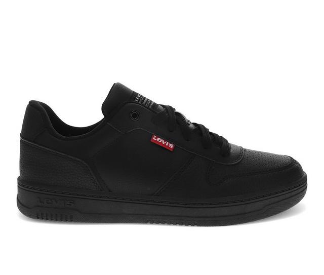 Kids' Levis Toddler Drive Lo Sneakers in Black Mono color