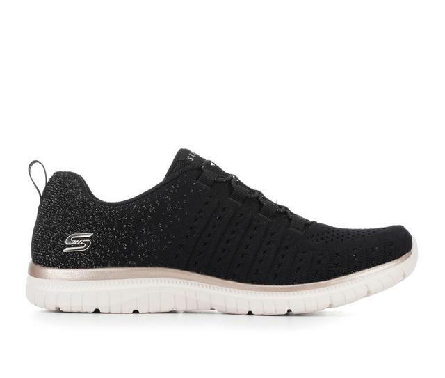 Women's Skechers Virtue 104424 in Black/Rose Gold color