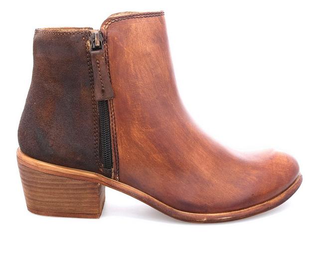 Women's ROAN by BED STU Liz Heeled Booties in Tan color