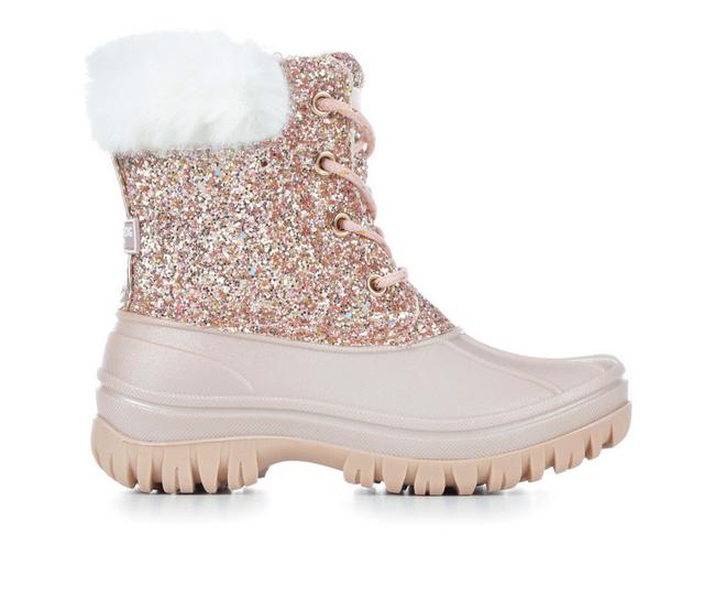 Girls' London Fog Little Kid & Big Kid LFK Stockport Winter Boots in Rose Gold color