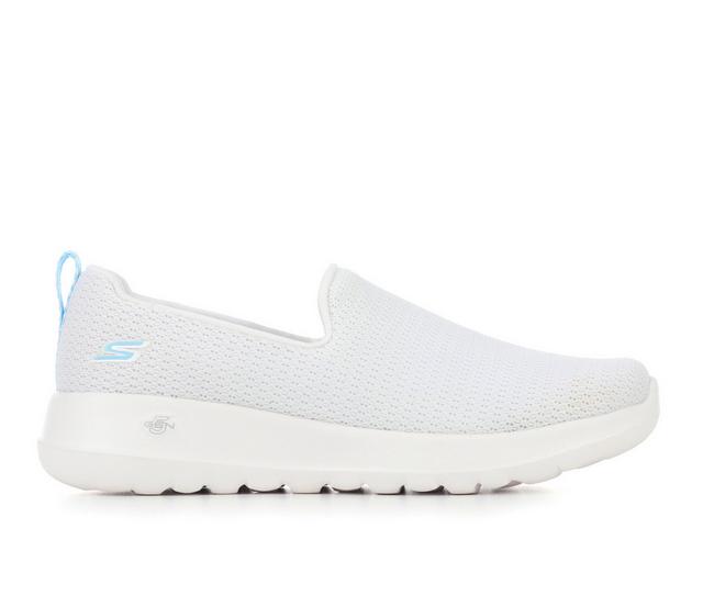 Women's Skechers Go 124637 Go Walk Joy Slip-On Walking Shoes in White/Blue color