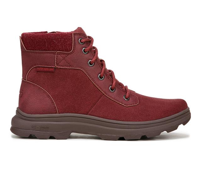 Women's Ryka Brunswick Winter Boots in Red Leather color