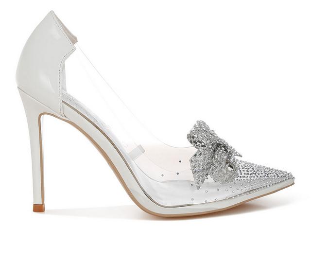Women's London Rag Erika Stiletto Pumps in White color