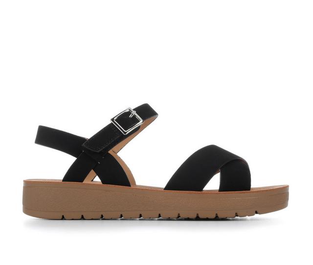 Girls' Soda Little Kid & Big Kid Chester-IIS Sandals in Black color