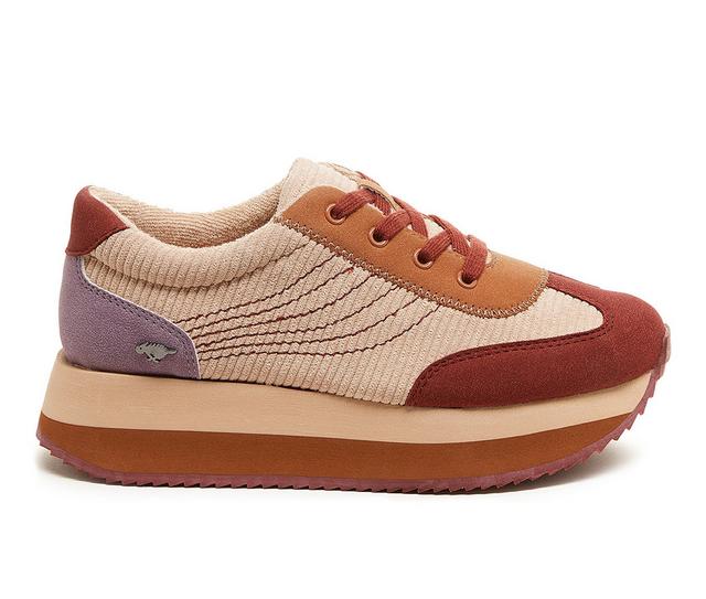 Women's Rocket Dog Rapid Platform Sneakers in Light Tan Combo color