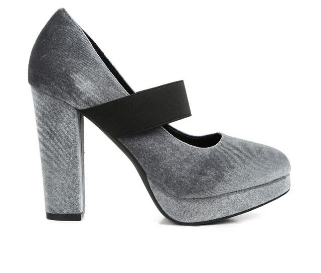 Women's London Rag Krause Mary Jane Pumps in Grey color
