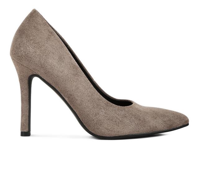 Women's London Rag Gilmore Stiletto Pumps in Taupe color