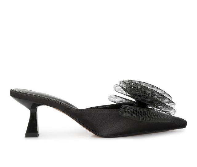 Women's London Rag Amsa Mule Pumps in Black color