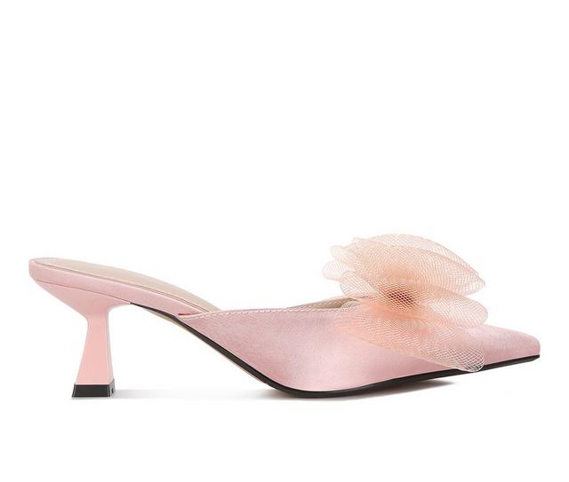 Women's London Rag Amsa Mule Pumps in Pink color