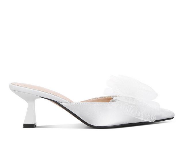 Women's London Rag Amsa Mule Pumps in Silver color
