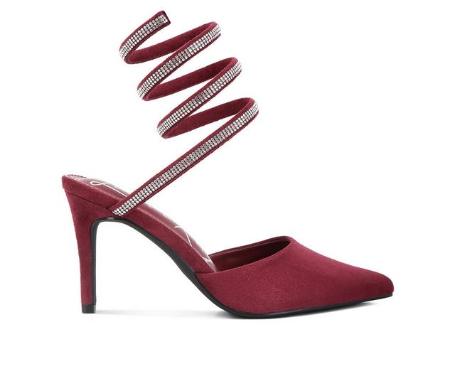 Women's London Rag Elvira Pumps in Burgundy color