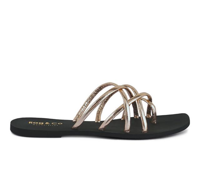 Women's Rag & Co Sweetin Sandals in Rose Gold color