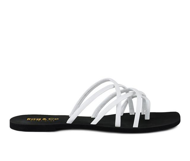 Women's Rag & Co Sweetin Sandals in White color