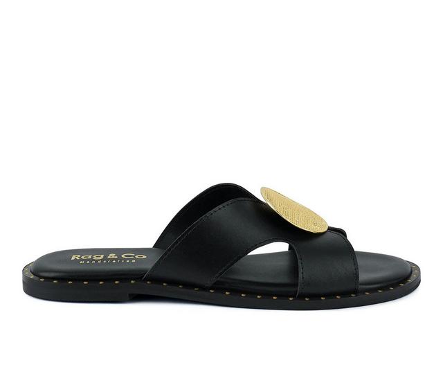 Women's Rag & Co Eudora Sandals in Black color