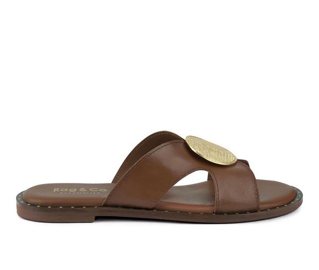 Women's Rag & Co Eudora Sandals in Tan color