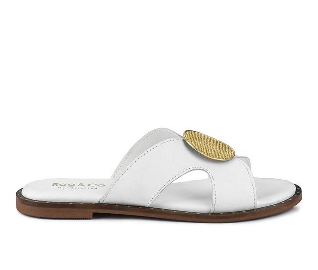 Women's Rag & Co Eudora Sandals in White color