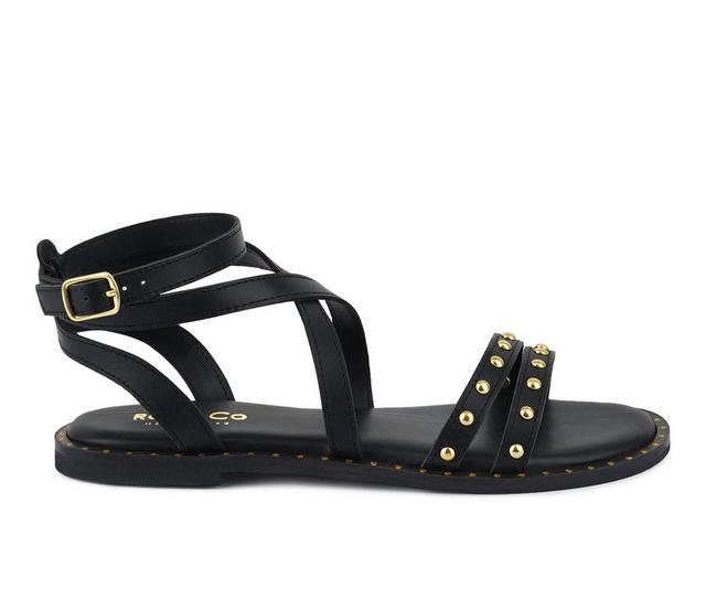 Women's Rag & Co Carriane Sandals in Black color
